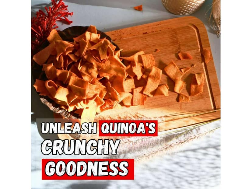 Healthy Master Quinoa Chips Peri-Peri | Baked & Delicious Snack - 1000 Gram view 3