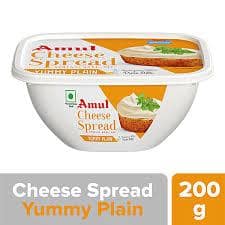 AMUL CHEESE SPREAD PLAIN 200GM