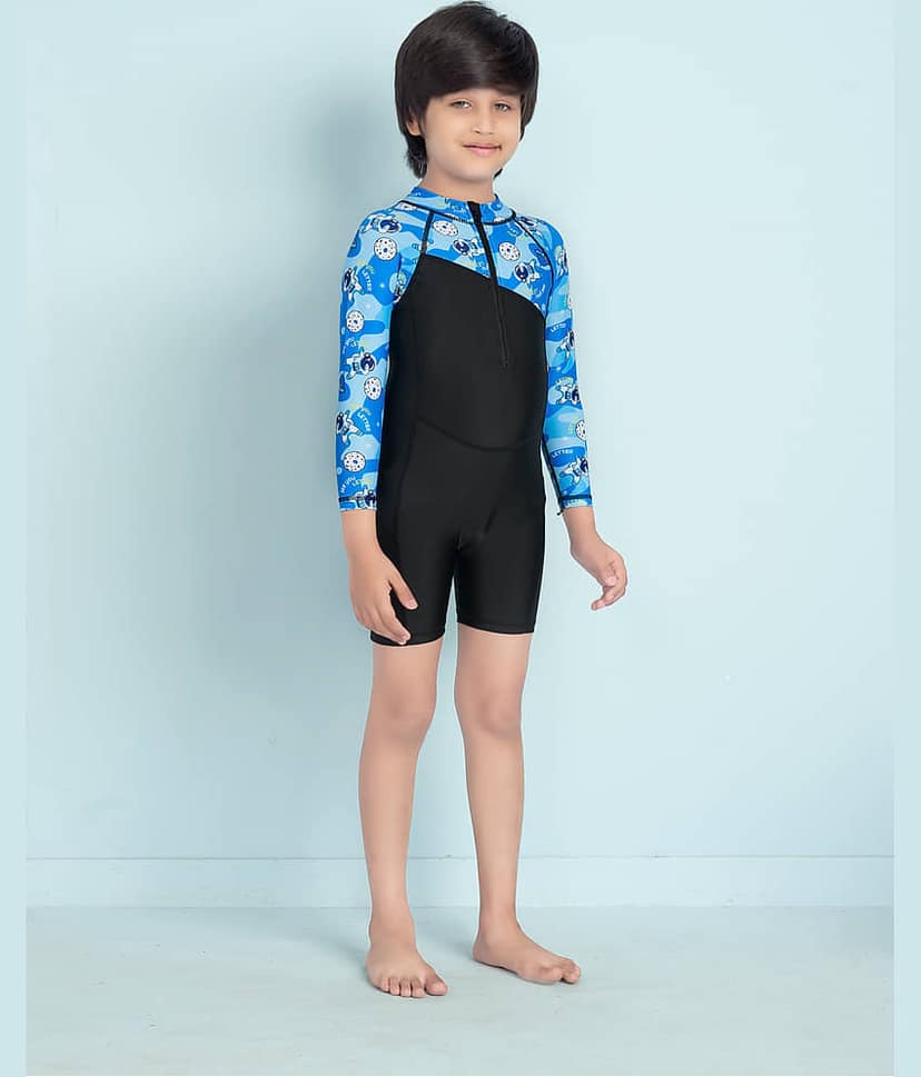 Aarika Boys Swimming Suit Sets ( Pack of 1 , Blue ) view 2