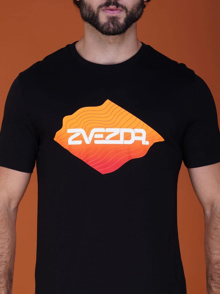 Branded Men’s Premium Pure Cotton Tee Black view 5