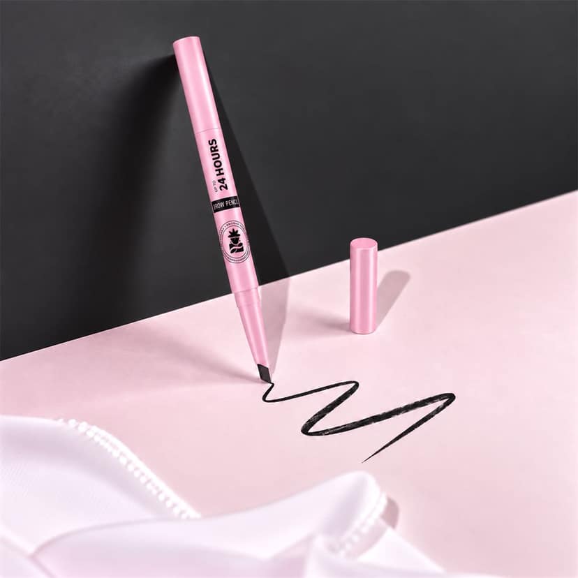 BOBI Eyebrow Pencil Black | Waterproof Smudgeproof Finish | Built-In Spoolie Brush | Long Lasting Smooth Texture | Paraben-Free Cruelty-Free | Precision Brow Definer-5 gm view 5