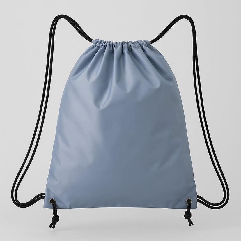 Water-Resistant Nylon Drawstring Backpack Bag (1 Pc / Mix Color & Design) view 7