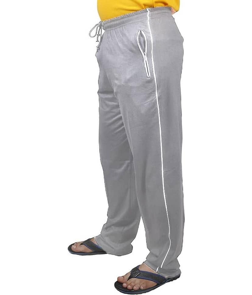 Reoutlook Blue Cotton Blend Men's Trackpants ( Pack of 1 ) view 2