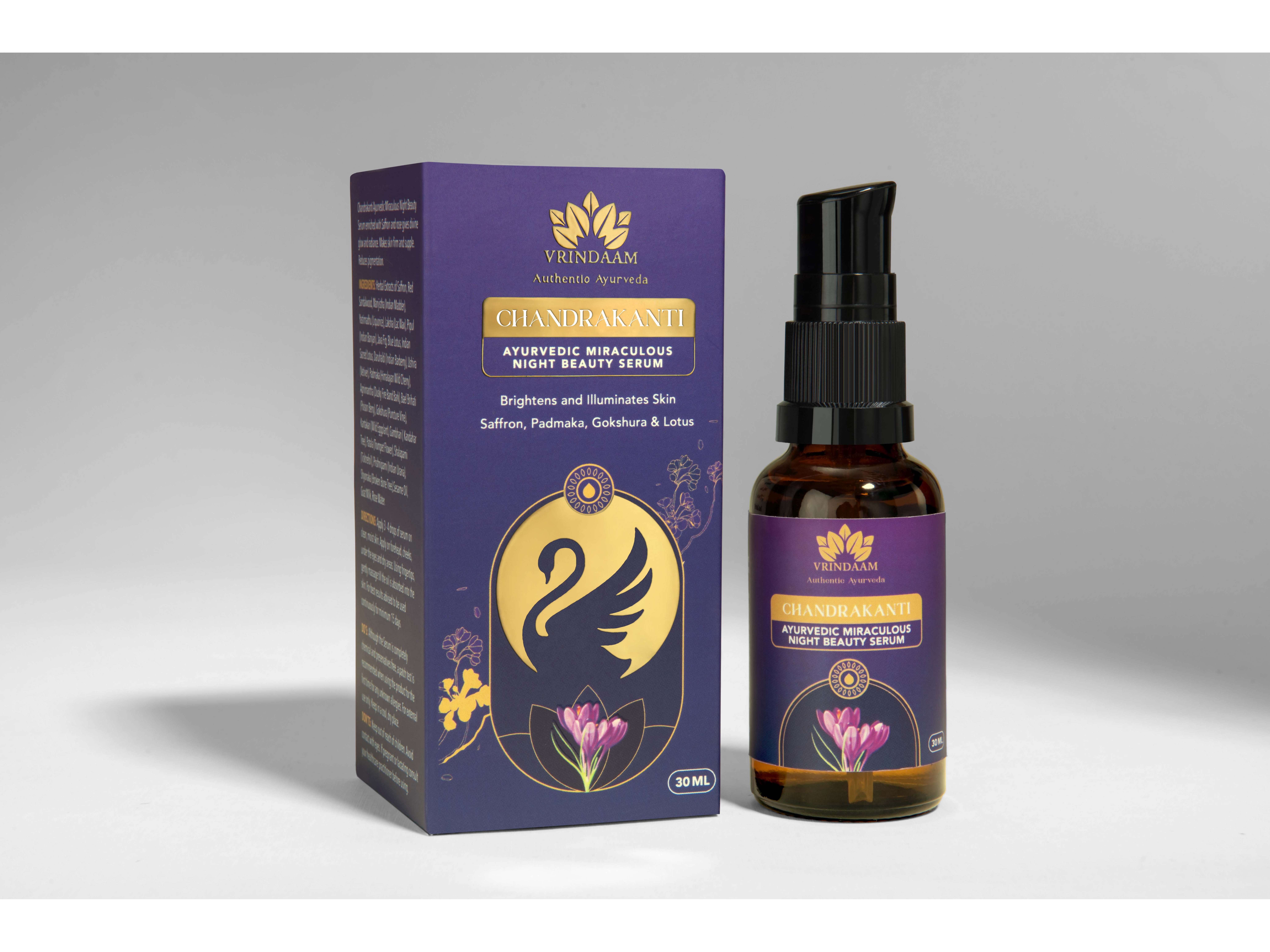 Chandrakanti Ayurvedic Miraculous Night Beauty Serum 30ml