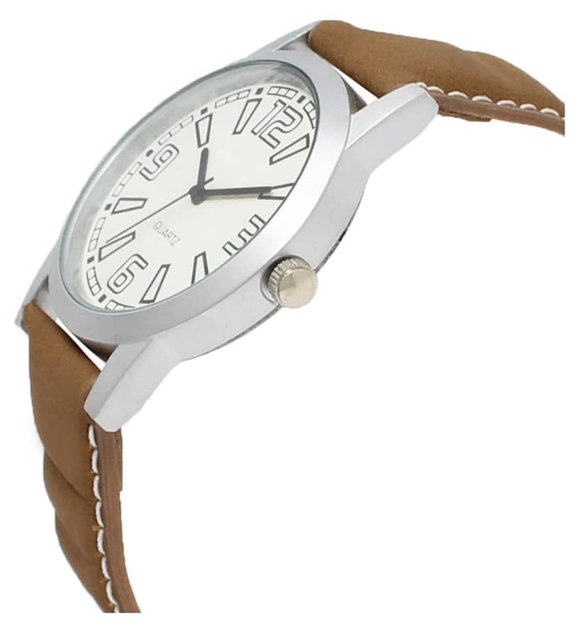 White Casual Analog Watch for Men LR15 view 3