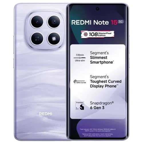 REDMI NOTE 15 5G (Mist Purple, 8GB RAM, 256GB Storage)
