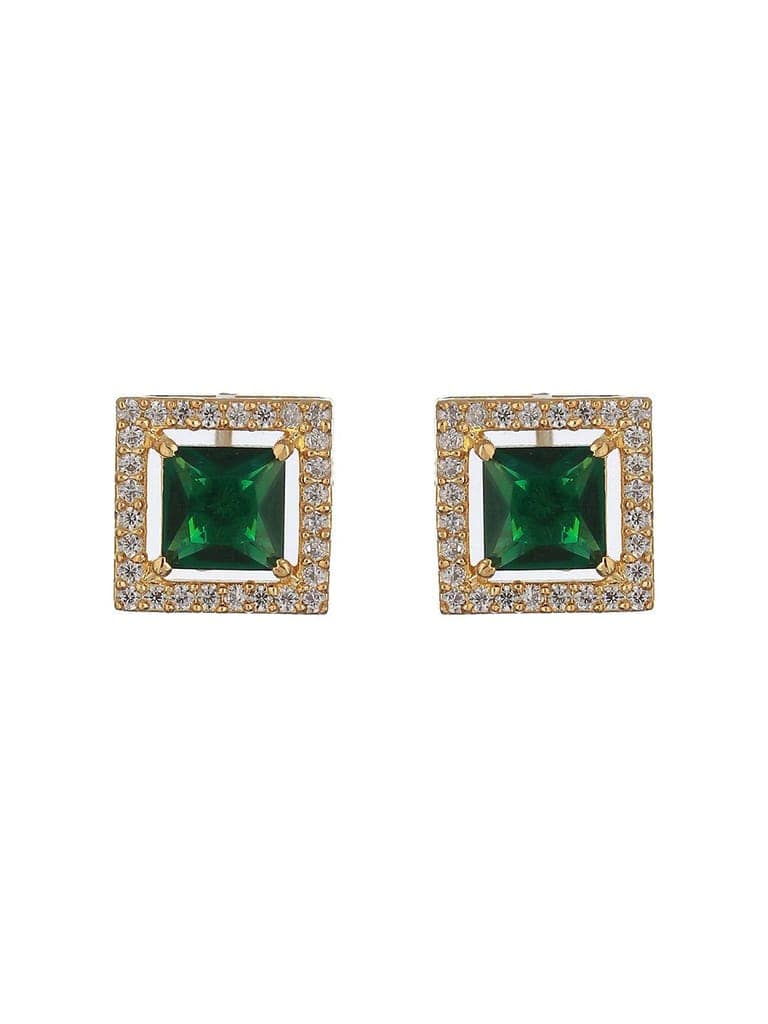 Gold Polish Green Zircon Minimal Officewear Mangalsutra Jewellery Set view 8