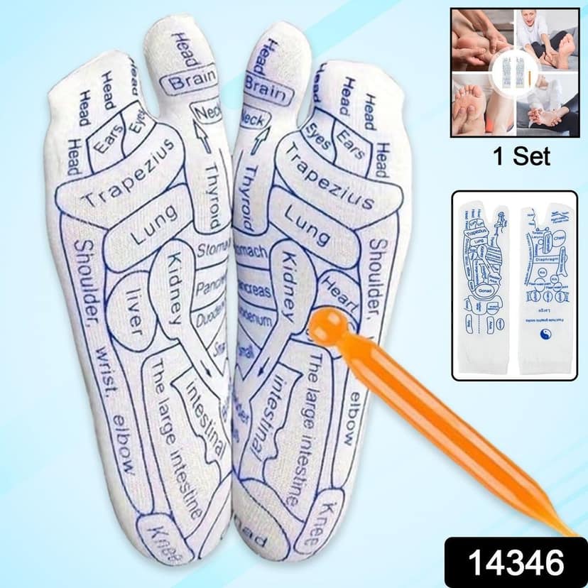 Full Reflexology Acupressure Therapy Socks Set (1 Set) view 2