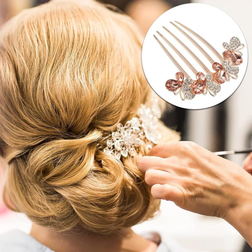 Decorative Metal Hair Comb view 3