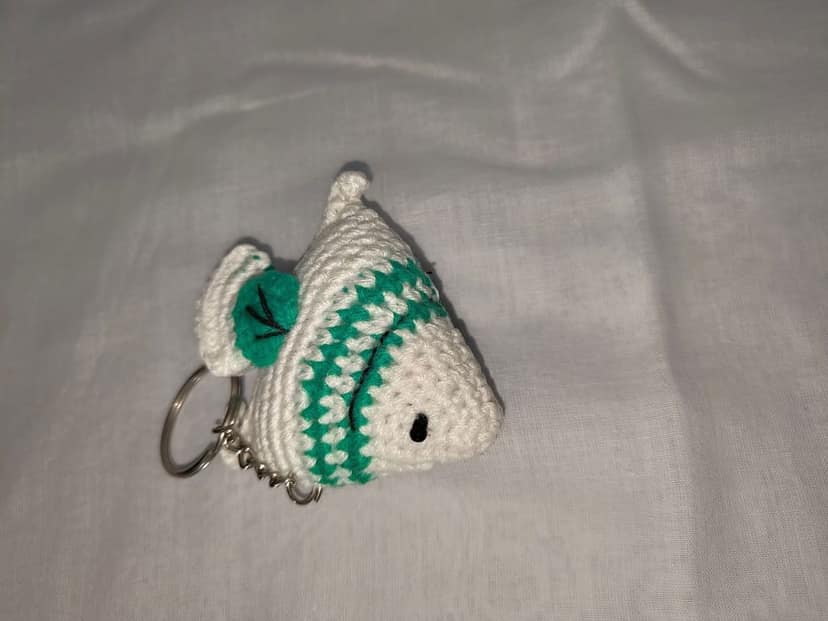 Handmade Crochet Fish Key chain