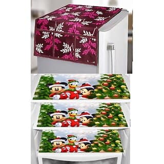 REVEXO Refrigerator Cover (Width: 20 cm, Multicolor) view 2