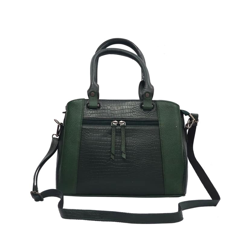 FHS Genuine Leather Handicraft-Handmade Handbag for Girls & Women Brown