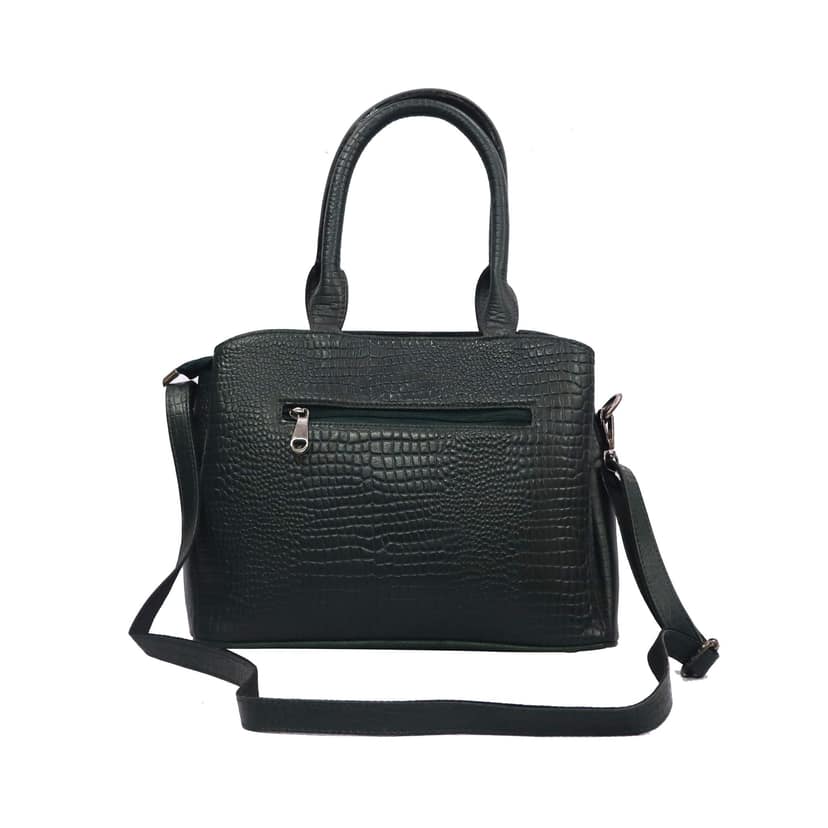 FHS Genuine Leather Handicraft-Handmade Handbag for Girls & Women Brown view 2