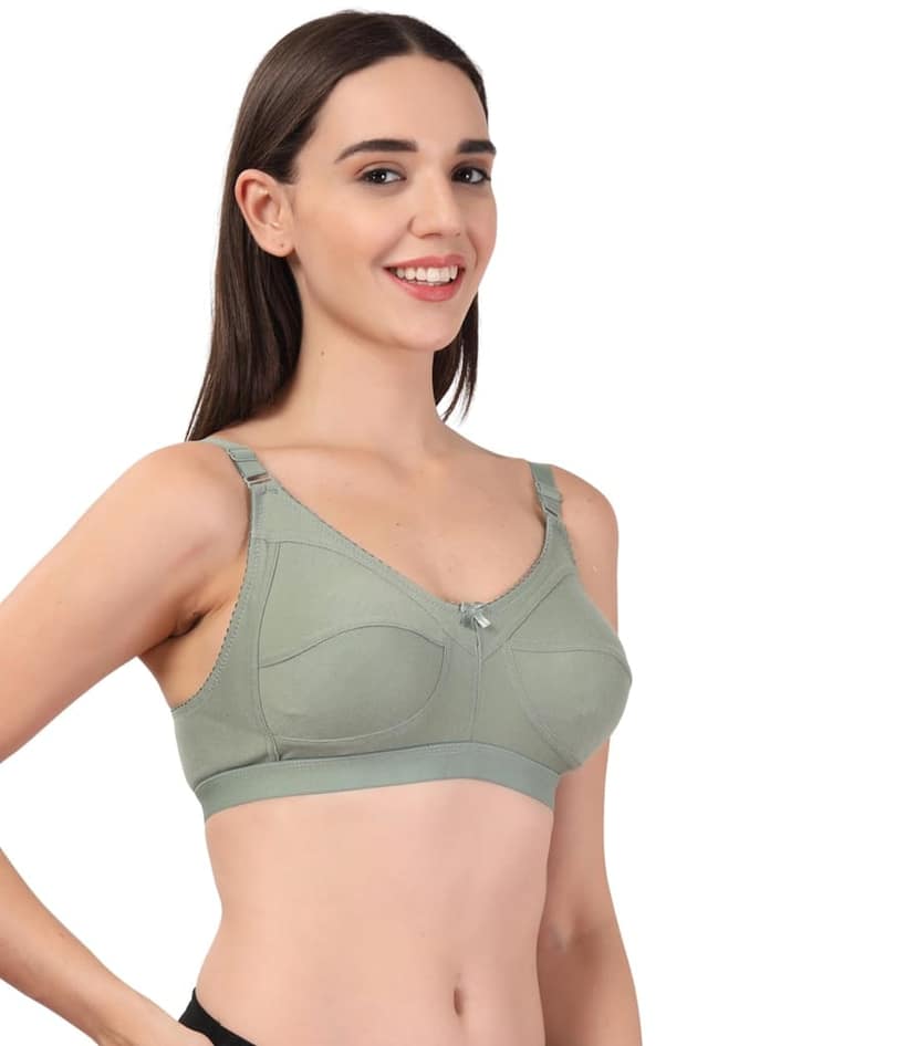 ADORNSTAR Women's Cotton Non-Padded Full Coverage Bra view 5