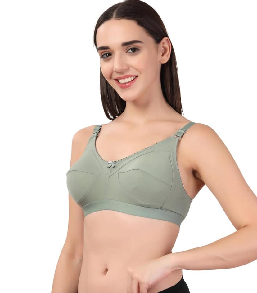 ADORNSTAR Women's Cotton Non-Padded Full Coverage Bra view 6