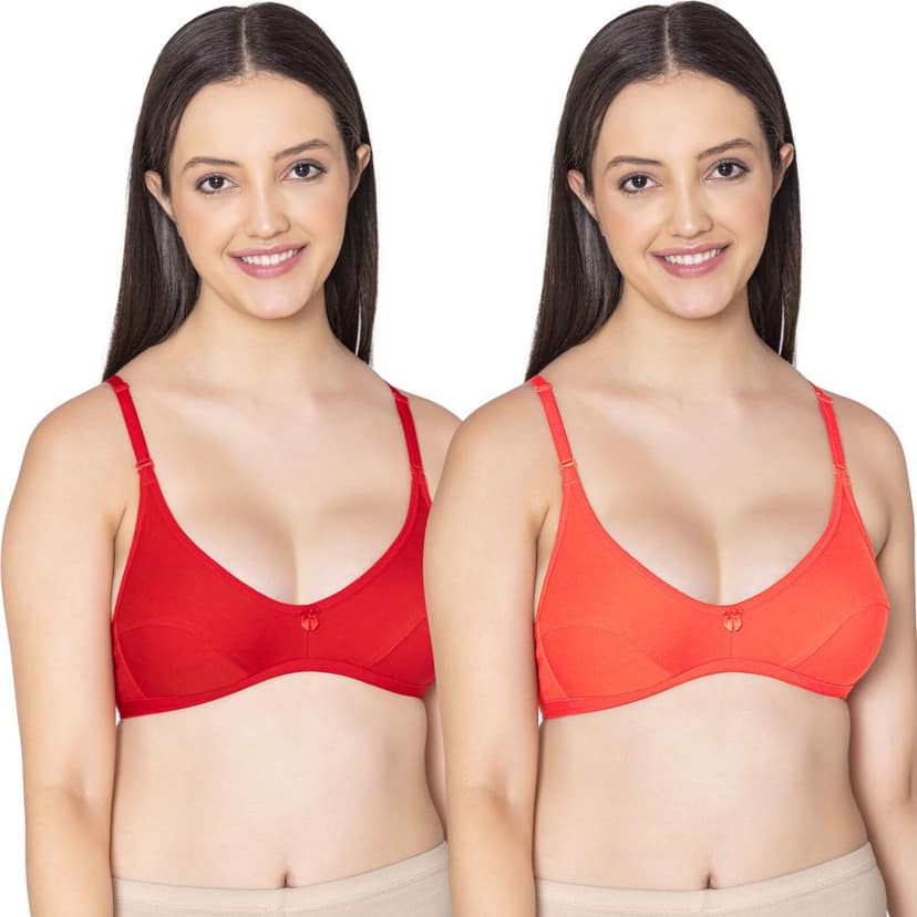 Bodycare polycotton wirefree convertible straps comfortable non padded bra-1531BB