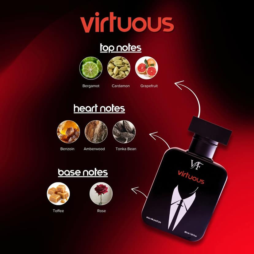 VPF Luxury Perfume for Men 2x50ml, Long Lasting Fragrance, Fresh & Oud Scents (Pack of 2, 50 ML Each) view 7
