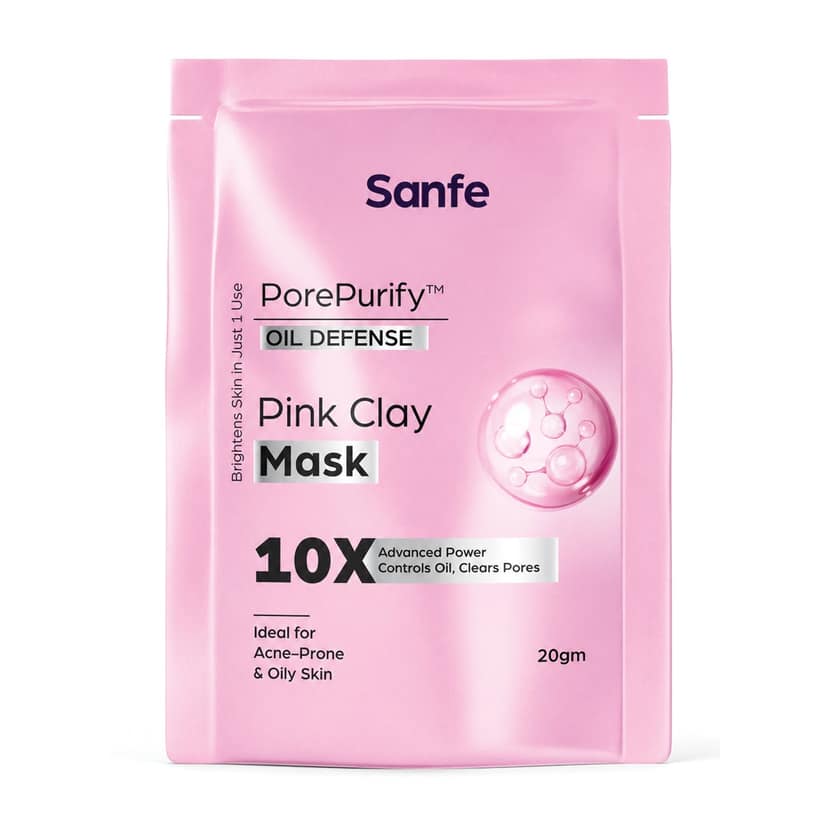 Sanfe PorePurify Oil Defence Pink Clay Mask - 20g