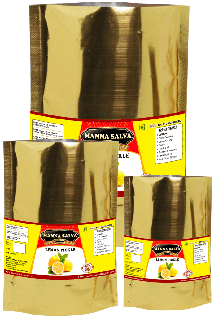 Manna Salva Pickles- Lemon Pickle - Veg Pickle view 4