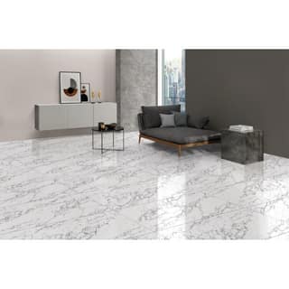 Orientbell Floor Tiles PGVT Arabescato Bianco 2 PCS