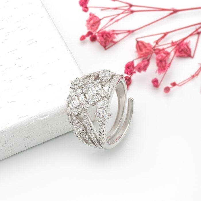 Silver Royal Crown Ring view 3