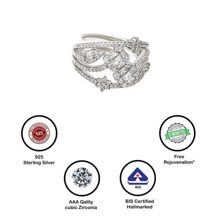 Silver Royal Crown Ring view 7