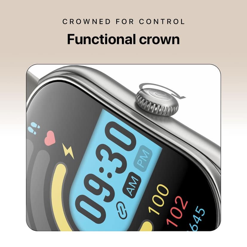 Noise Icon Arc Immersive Curved Display Smartwatch-Space Blue view 4