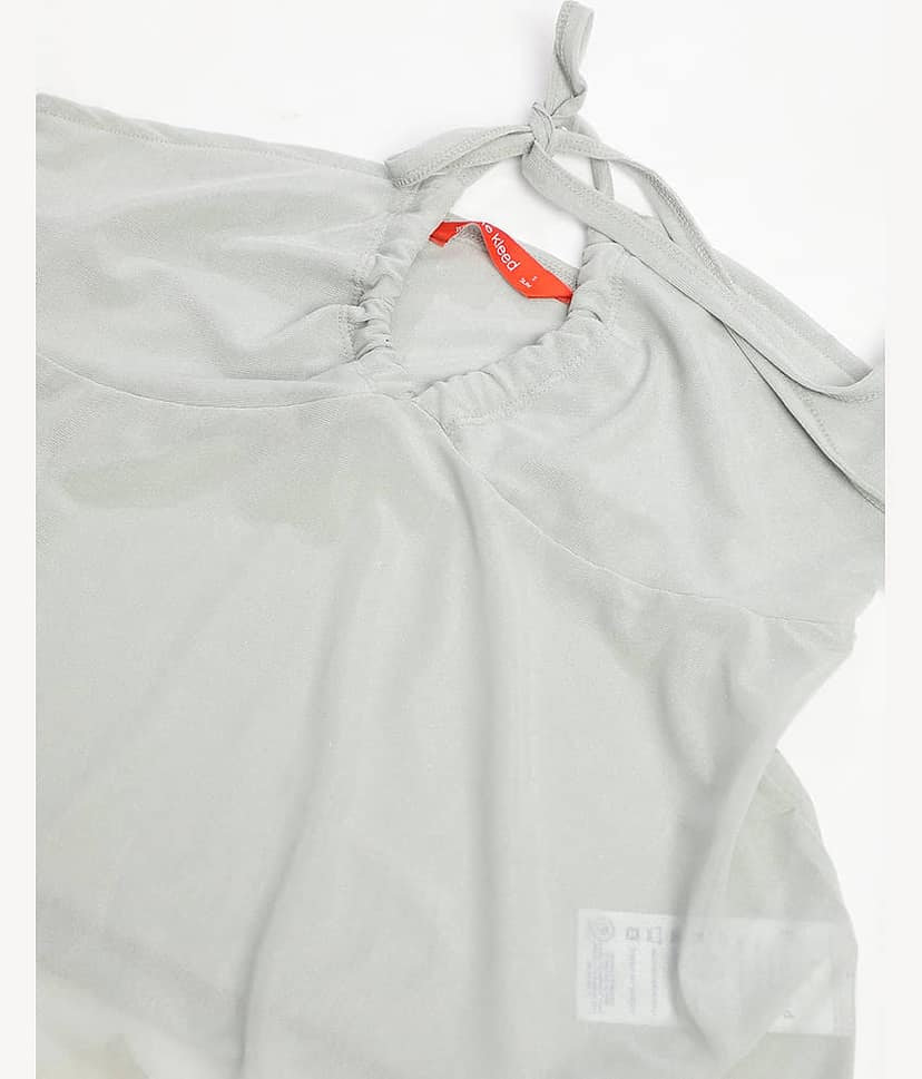Bene Kleed Women's Nylon Drawstring Top ( Green ) view 5