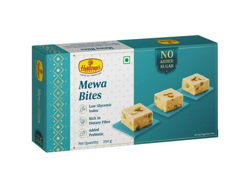 Haldiram's Mewa Bites (No Added Sugar) Sugar Free - 250 Gm - Pack of 2