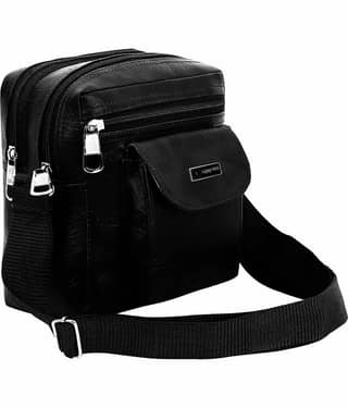 Luggage world 10 Ltrs Black Sling Bag for Unisex