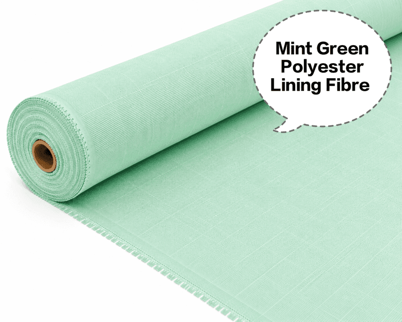 Mint Green Polyester Lining Fibre (Chhota Panna), Mint Green Polyester Lining Fabric (Chhota Panna), Light Mint Green Lining Fabric (Chhota Panna), Mint Green Polyester Fabric (Chhota Panna), Mint Green Polyester Inner Lining (Chhota Panna) view 2