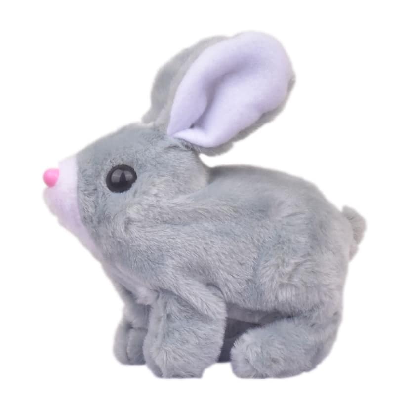 Walking Rabbit with Light (Grey) | Walking Rabbit Toy | Bunny Rabbit Toys | Rabbit Toy | Bunny Toys | Toy Rabbit | Best Bunny Toys | Rabbit Play Toys | Realistic Bunny Toy