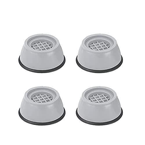 Store4Hope Washer Dryer Anti Vibration Pads with Suction Cup Feet, Fridge Washing Machine Leveling Feet Anti Walk Pads Shock Absorber Furniture Lifting Base(4 Piece).