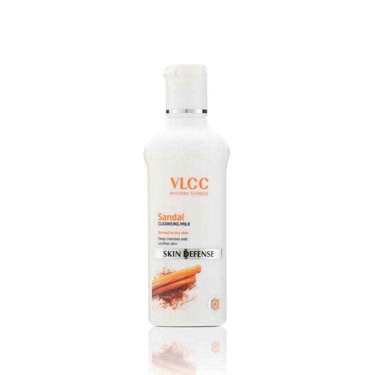 VLCC Sandal Skin Defense Cleansing Milk - Normal to Dry Skin (100ml)