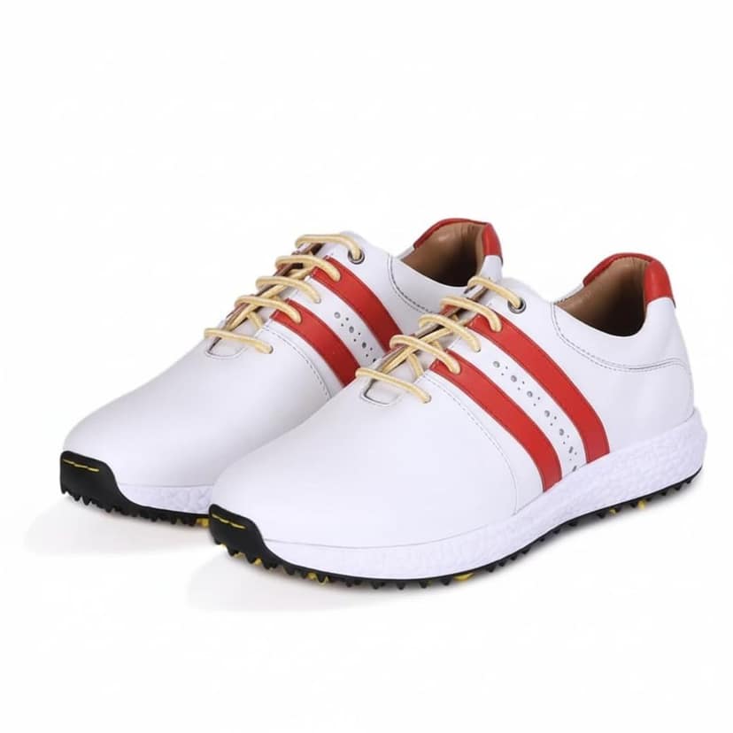 HITCARO Men's Proffessional Leather Golf Shoes | Lace-Up | Waterproof | Comfortable | Breathable