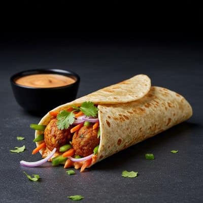 Aloo Tikki Wrap