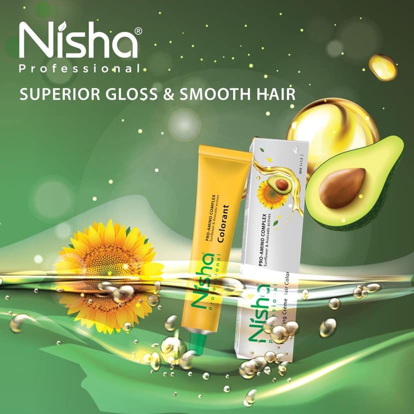 Nisha Professional Creme Hair Color 5.0 Light Brown 100g, Permanent Hair Colour, Professional Salon Hair Colour view 5