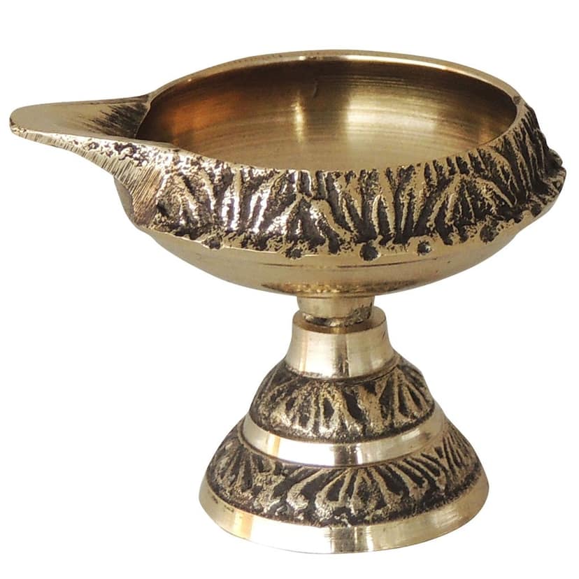 Brass Stand Kuber Deepak No. 0 (ZMAS194 B) view 3