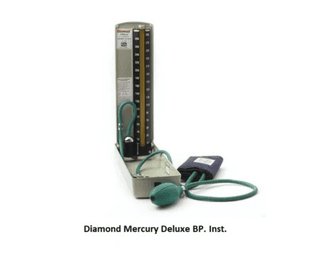 Diamond Mercury Deluxe BP Instrument - Aneroid Sphygmomanometer