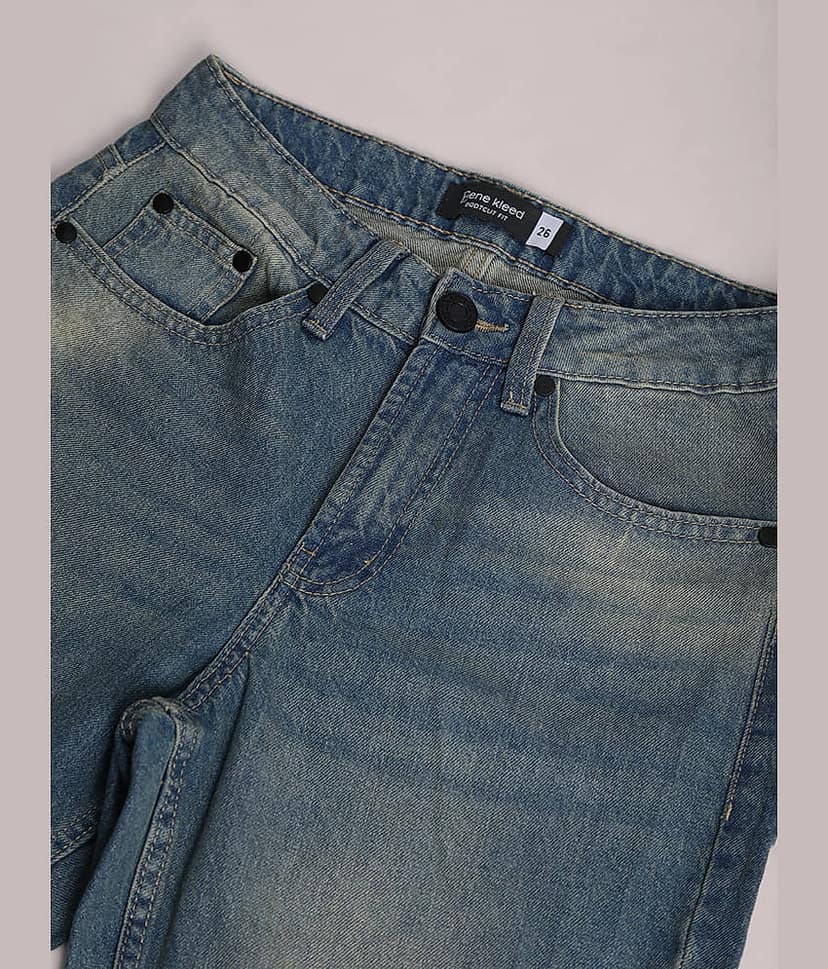 Bene Kleed - Blue Cotton Bootcut Women's Jeans ( Pack of 1 ) view 7
