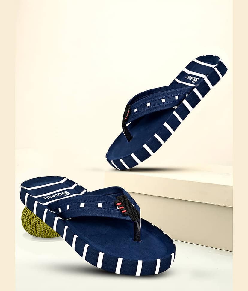 Squash Blue Men's Thong Flip Flop