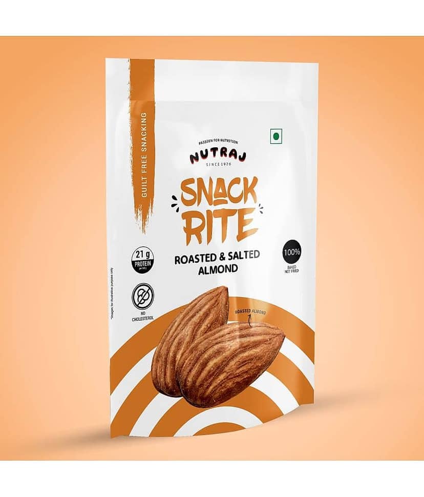 Nutraj Snackrite Almond Kernels Roasted & Salted (Badam Giri) 150g view 2