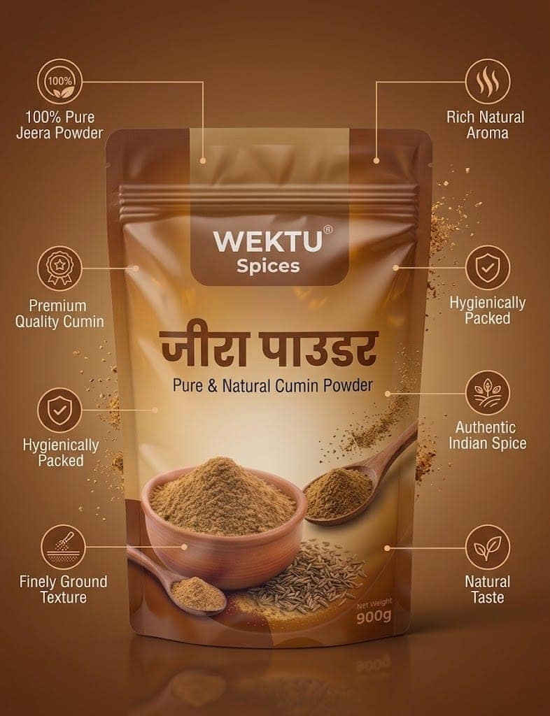 Wektu Spices Pure & Natural Cumin Powder (Jeera Powder). view 4