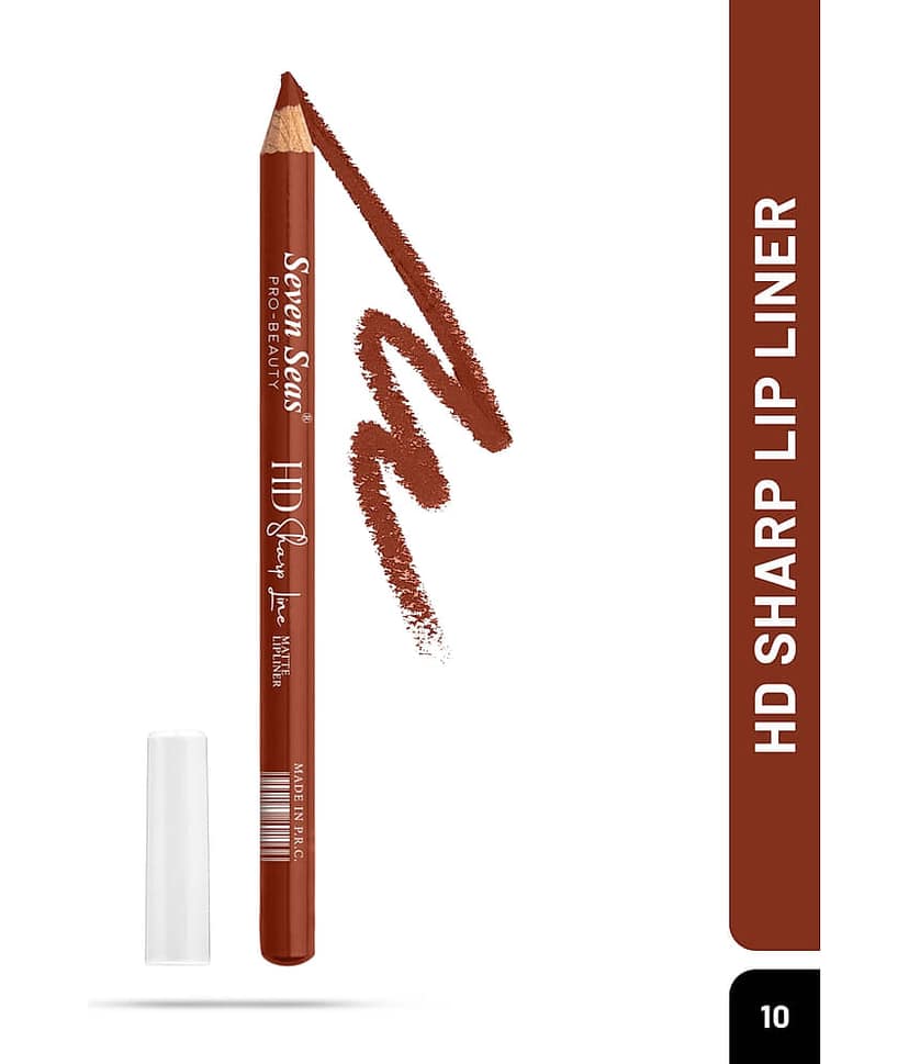 Seven Seas HD Sharp Line Lip Liner Pencil Brown 1 view 2