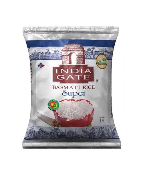 India Gate Basmati RiceBasmati Akki Super 1kg Pouch