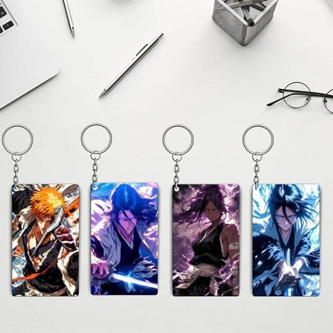 Bleach Anime Keychains Kit - (Set Of 4 Anime Keychains view 2