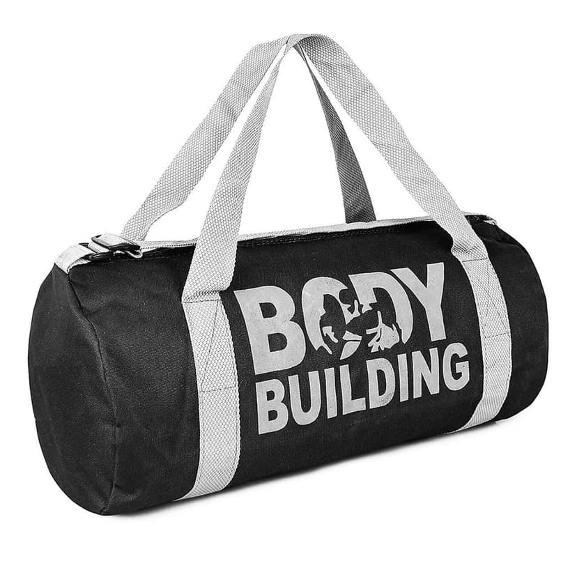GROUPERS Duffle Canvas Bag with Shaker Bottle-700ml (Black) view 5