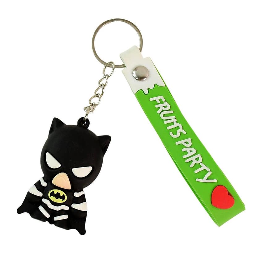 Cute Cartoon Silicone 3D Key Chain with Metal Hook & Strap (Pack of 1) view 5