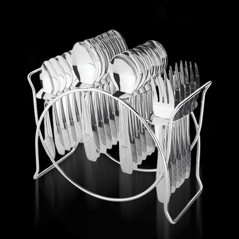 Stainless Steel Cutlery Set – Durable 24-Piece Dining Essentials view 3