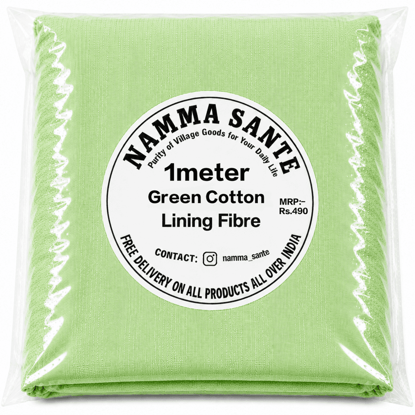 Green Cotton Lining Fabric (Chhota Panna), Green Cotton Lining Fibre (Chhota Panna), Green Lining Cloth (Chhota Panna), Soft Green Cotton Lining (Chhota Panna), Green Garment Lining Fabric (Chhota Panna) view 2